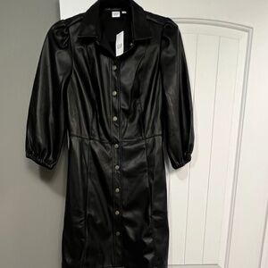 GAP vegan leather dress